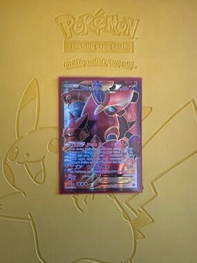 Volcanion EX Holographic Pokémon Card - Red & Gold